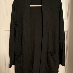 Papermoon Black Open Front Cardigan